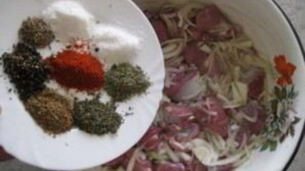 шашлык из баранины с лимоном