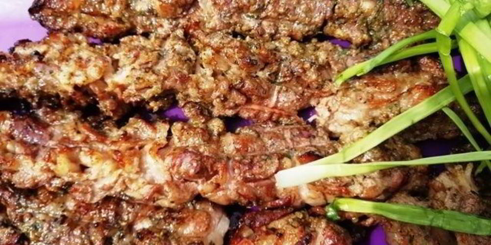 Рецепт шашлыка из бекона мраморной говядины