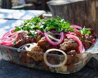 Шашлык из говяжьей вырезки