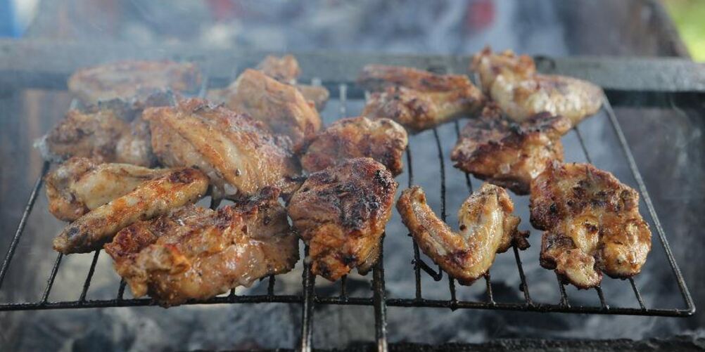 Рецепт шашлыка из курицы и овощей в пряностях