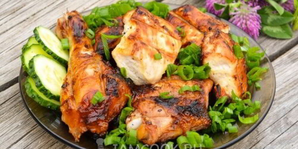 Рецепт шашлыка из курицы с уксусом и луком
