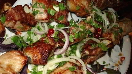 Шашлык из нутрии со специями