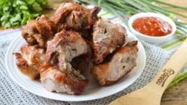 шашлык из свинины рулетиками