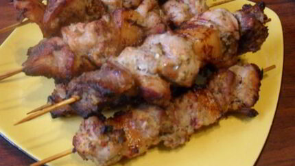 Шашлык из свинины в аэрогриле