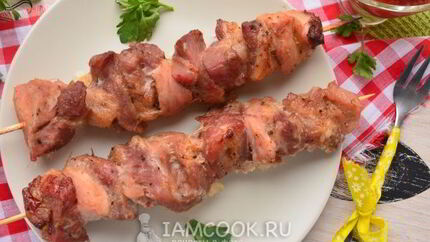 Шашлык из свинины в фольге в духовке