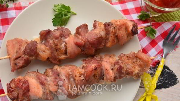 шашлык из свинины в фольге в духовке