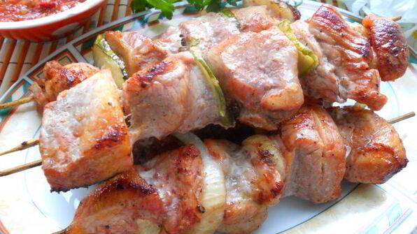 шашлык из свинины в томатном маринаде в духовке