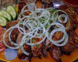 Шашлык из телятины по-армянски