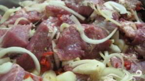 шашлык на гранатовом соке