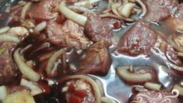 шашлык на гранатовом соке