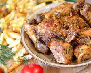 Шашлык на сковороде