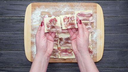 Шашлык с беконом