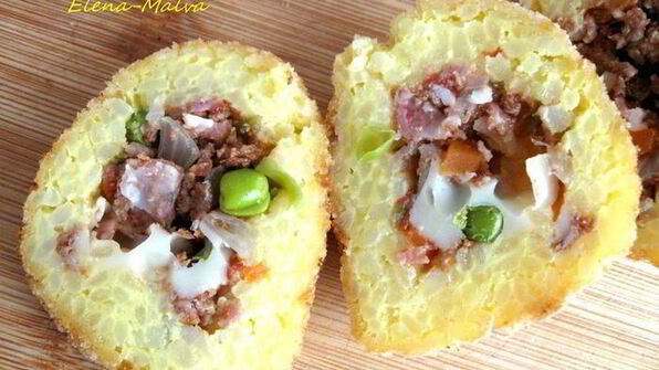 сицилийские аранчини — рисовые шарики