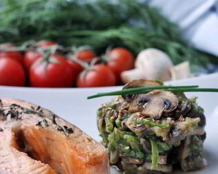 Гарнир к стейку из семги