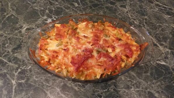 куриный стейк в духовке с овощами