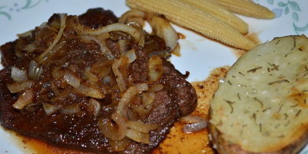 Рецепт пряно-сладких говяжьи стейки на сковороде