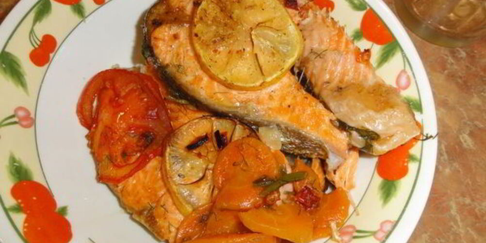 Рецепт стейка из семги в духовке