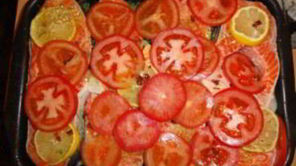 стейк из семги в духовке