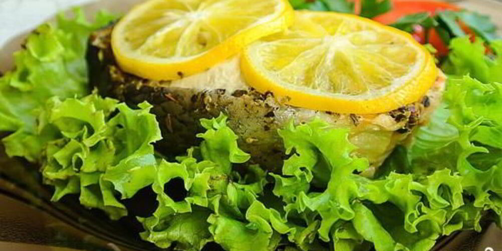 Рецепт стейка из семги в фольге