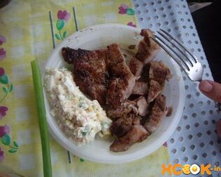 Стейк на мангале