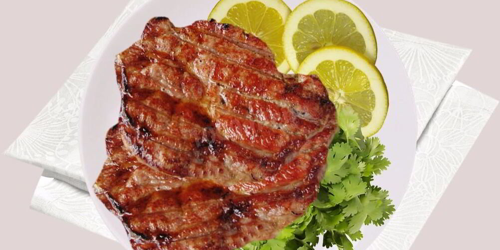 Рецепт свиного стейка в маринаде из кефира