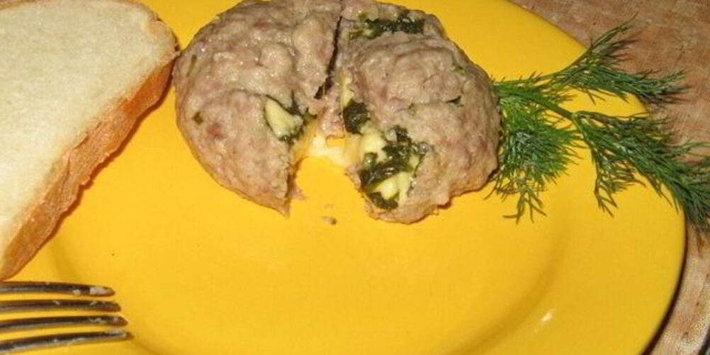 Рецепт паровой тефтеля с начинкой