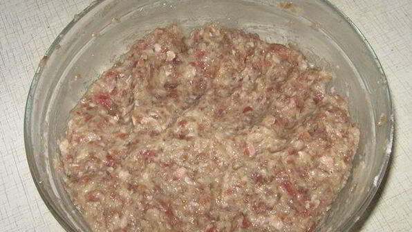 паровая тефтеля с начинкой