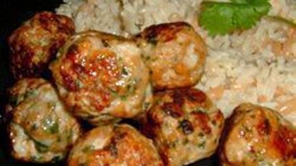 Тефтели из куриного фарша по-тайски