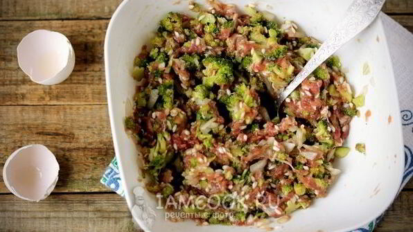 тефтели с брокколи в духовке