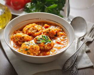 Тефтели с брюссельской капустой