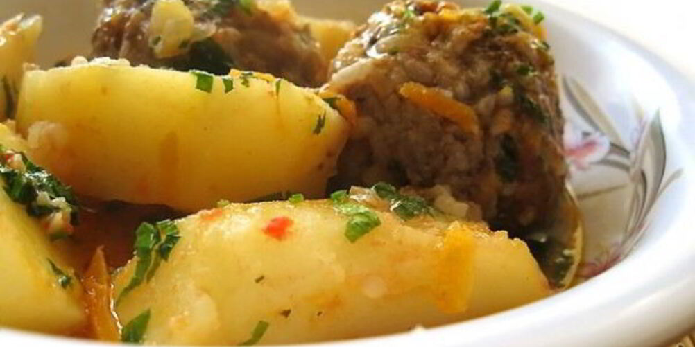 Рецепт тефтелей с картошкой