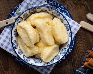 Ленивые вареники с картофелем