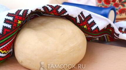 Тесто для вареников на сметане