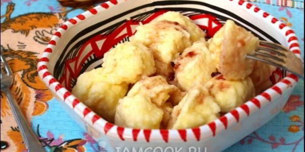 Рецепт творожных ленивых вареников с манкой