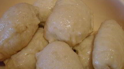 Вареники на пару с творогом и яблоками