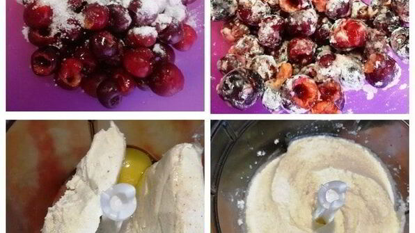 вареники с черешней и творогом