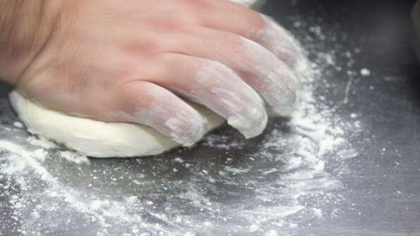 вареники с кислой капустой и мятым картофелем