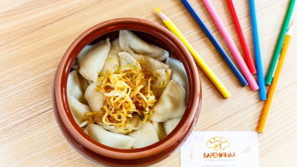 вареники с курицей и грибами