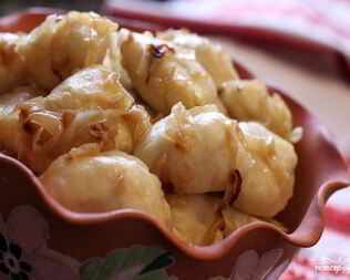 Вареники с мясом на кефире