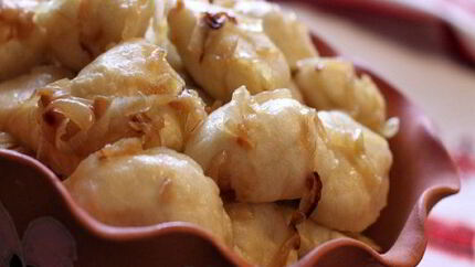 Вареники с мясом на кефире