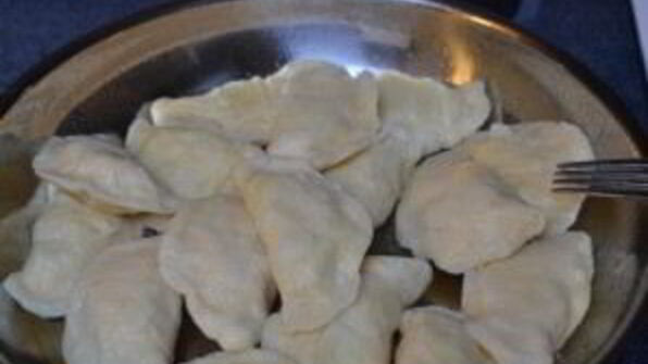 жареные вареники с картошкой