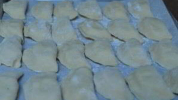 жареные вареники с картошкой