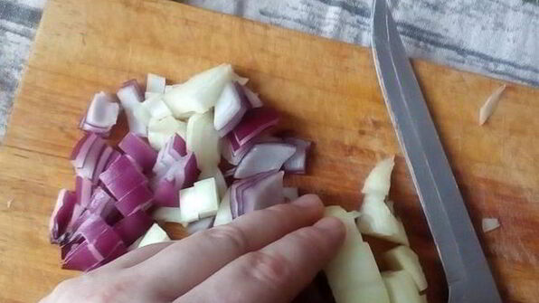 яичная лапша с овощами