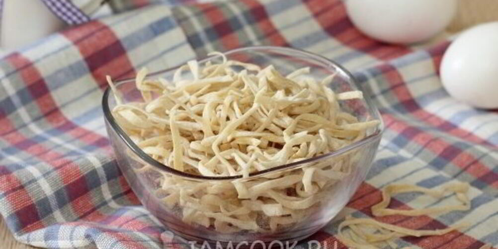Рецепт яичной лапши