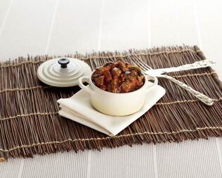 Жаркое из баранины с грибами