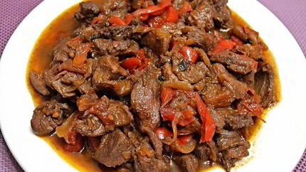 Жаркое из косули с овощами