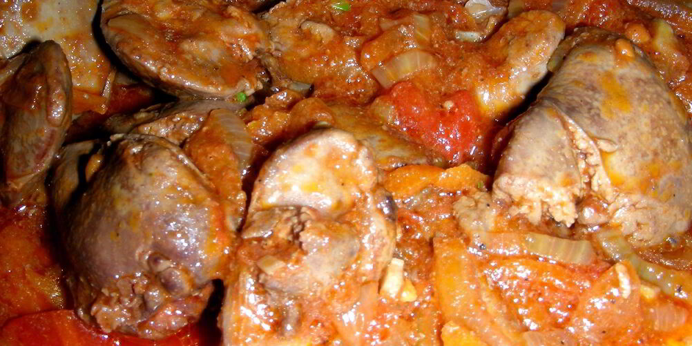 Рецепт жаркого из куриной печени