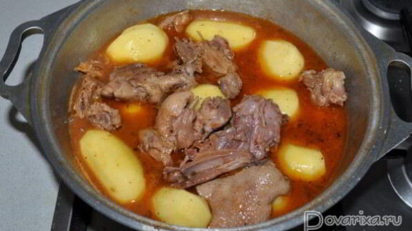 жаркое из утки с картофелем