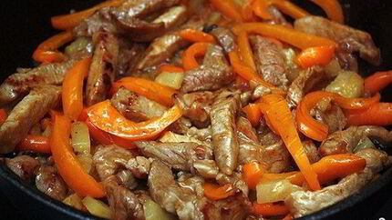 Жаркое с болгарским перцем