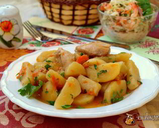 Жаркое с курицей